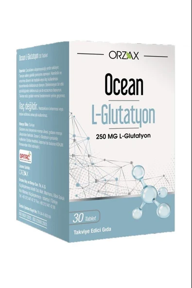 Orzax Ocean L-glutatyon 250 Mg 30 Tablet ürün görseli 1