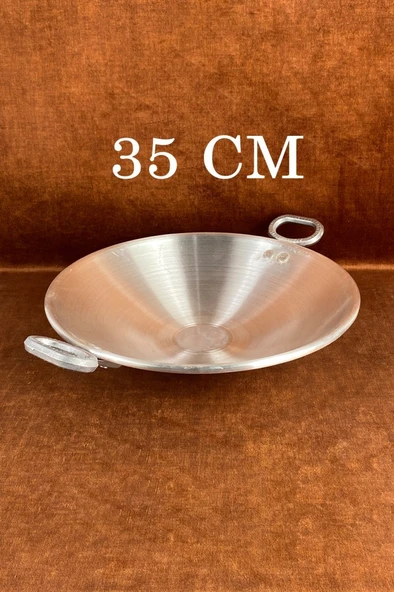 Alüminyum Eloksallı 35cm Kalın Sac Kavurma ve Gözleme Sote Tavası - Resim 4