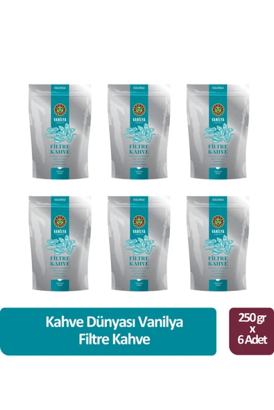 Kahve Dünyası Vanilya Filtre Kahve 250 gr x 6 Adet ürün görseli