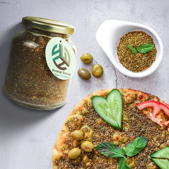 PROMAR DOĞAL CAM KAVANOZ KIRMIZI ZAHTER 200 GR ürün görseli