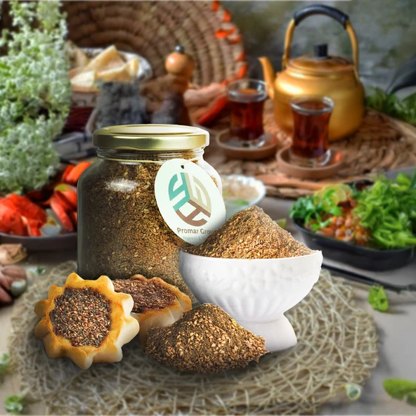 PROMAR DOĞAL CAM KAVANOZ KIRMIZI ZAHTER 200 GR X3 ADET - Resim 3