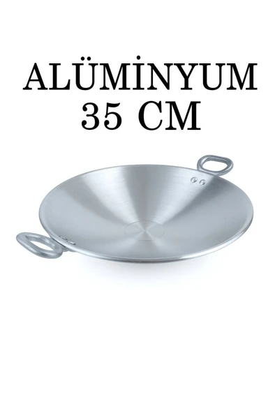 Alüminyum Eloksallı 35cm Kalın Sac Kavurma ve Gözleme Sote Tavası ürün görseli