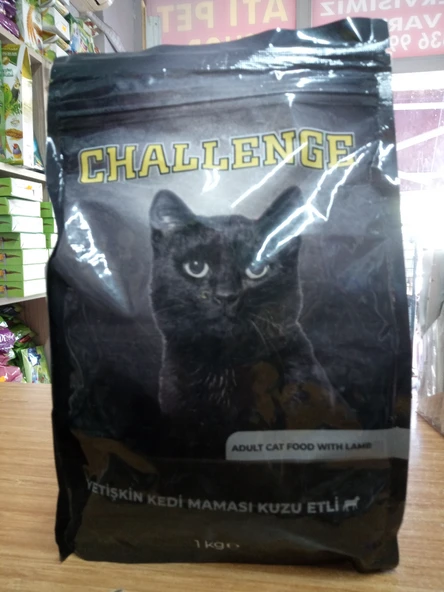 CHALLENGE YETİŞKİN KEDİ KURU MAMA KUZU ETLİ 1 KG X 3 ADET ürün görseli 1