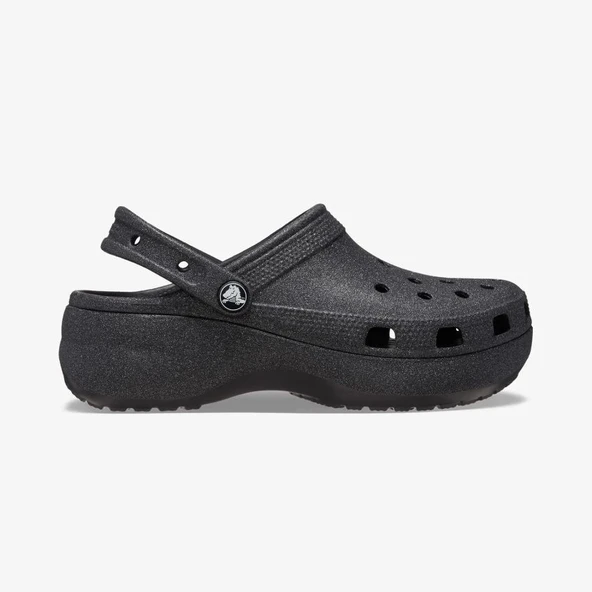 Crocs Classic Platform Glitter Clogw Kadın Siyah Terlik 207241-001 ürün görseli 1