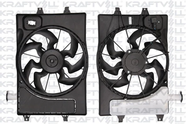 Hyundaı Radyator Fanı Komple Hyundaı Elantra 1.6 2016-> 6 İleri Vites - Kraftvoll 08120038 ürün görseli