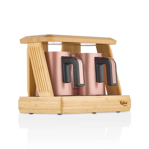 Bambum Kallavi Türk Kahve Makinesi Bronz İkili - Resim 3