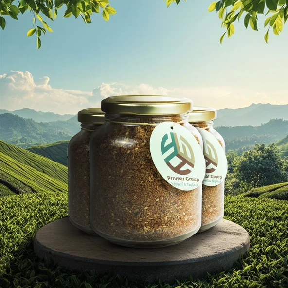 PROMAR DOĞAL CAM KAVANOZ KIRMIZI ZAHTER 200 GR X3 ADET ürün görseli