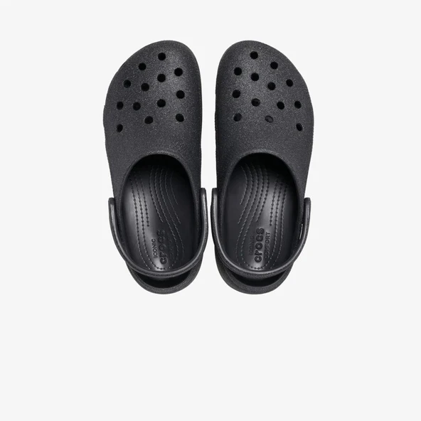 Crocs Classic Platform Glitter Clogw Kadın Siyah Terlik 207241-001 - Resim 5