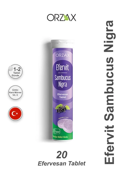 Efervit Sambucus Nigra 20 Efervesan Tablet ürün görseli 1