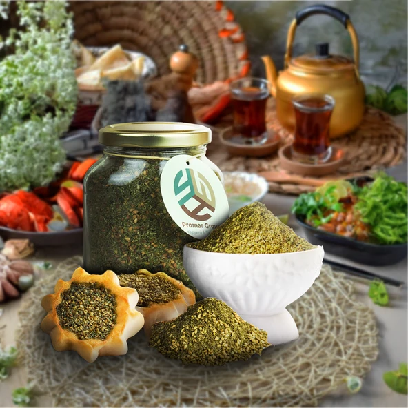 PROMAR DOĞAL CAM KAVANOZ FİLİSTİN ZAHTER 150 GR - Resim 3