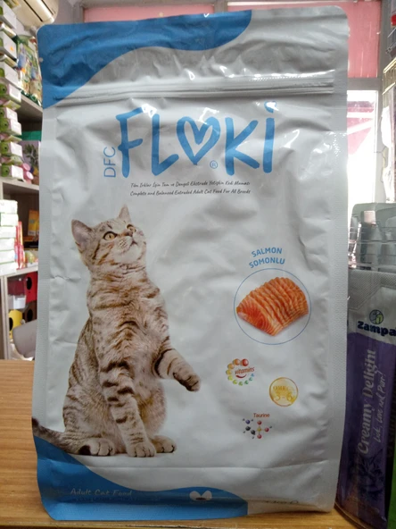 Floki Somonlu Yetişkin Kedi Maması 1 Kg X 2 ADET ürün görseli 1