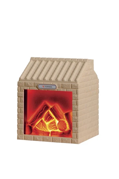 TORIMA H9 Ahşap Şömine Efektli 200ml Sessiz Ultrasonik House Hava Nemlendirici - Resim 4