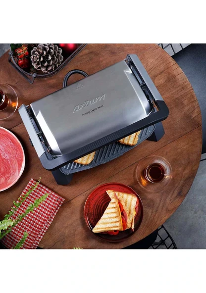 Arzum AR2036 Tostçu Neo 1800 W Izgara ve Tost Makinesi - Resim 2
