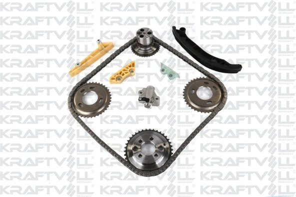 Ford Eksantrık Zincir Seti Transıt 2.4 Tdci V348 100-120p S11>14  A,ceker    (eksantrık Dislisi-Yag Pompa - Kraftvoll 12100063 ürün görseli