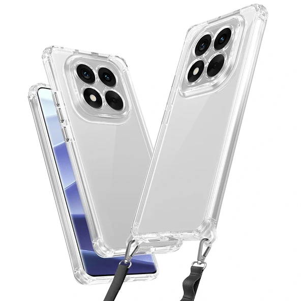 Xiaomi Redmi Note 14 Pro 5G Kılıf Airbagli Takılabilir Askı Aparatlı Snap Silikon Kapak ürün görseli