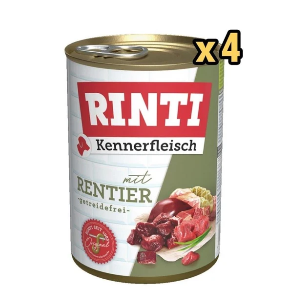 Rinti Geyikli Yetişkin Köpek Konservesi 400 Gr x 4 Adet ürün görseli 1