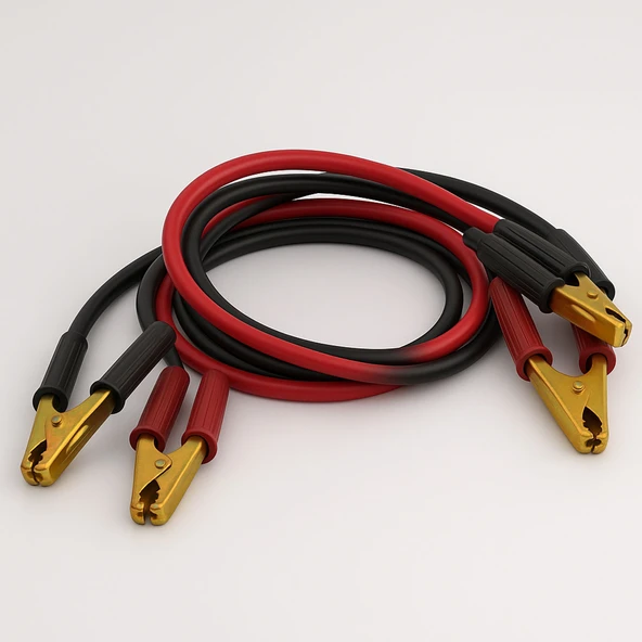 1200 Amper Akü Takviye Kablosu 2.3 Metre Kalın Telli Güçlü Araç Akü Yardım Başlatma Kablosu - Resim 2
