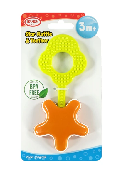 Yıldız Diş Kayıcı Çıngırak Bebek Oyunakları - Resim 3
