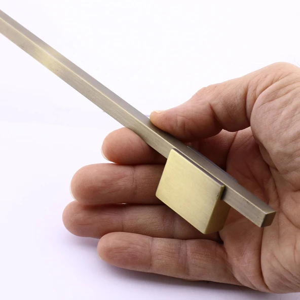 Boyut Soft Antik Sarı 288 mm Metal Dolap Çekmece Mobilya Kulbu Mutfak Dolabı Kapak Kulpları Mobilya - Resim 7