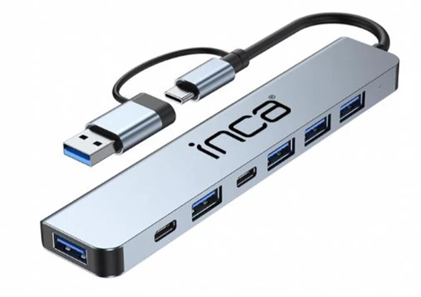 Inca IUTP-7T USB 3.0 + 4X USB 2.0 100W Çoklayıcı ürün görseli