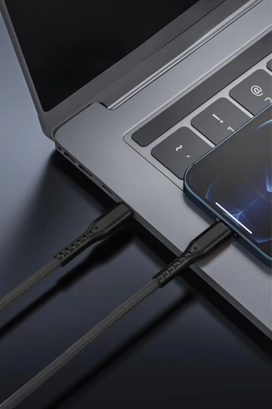 Torima AP210 Siyah 3.0A TYPE-C TO TYPE-C Şarj-Data Kablosu 1metre - Resim 3