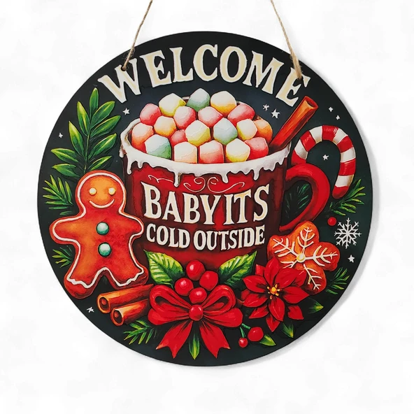 Welcome Kapı ve Duvar Süsü It's Cold Outside ürün görseli