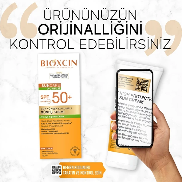 Bioxcin Sun Care Akneye Eğilimli Ciltler İçin Güneş Kremi 50 Spf - Akne, Dry Touch, Mat - Büyük Boy 150 ml - Resim 4