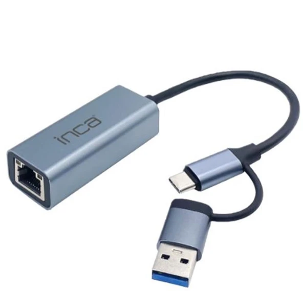 Inca IUTP-01TX Alüminyum 1000Mbps USB 3.0 ve TYPE-C 3.1 çevirici ürün görseli