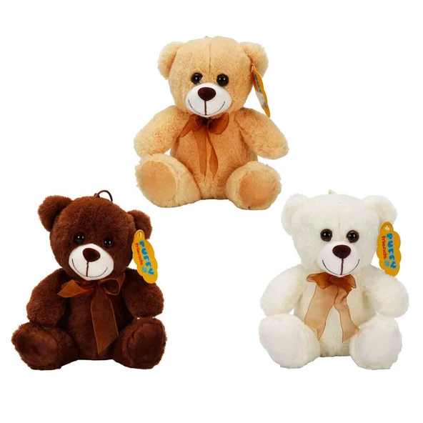 0998 SUN-JHN-PFF-SK PELUŞ AYI OTURAN KURDELELİ 21CM 2R ürün görseli