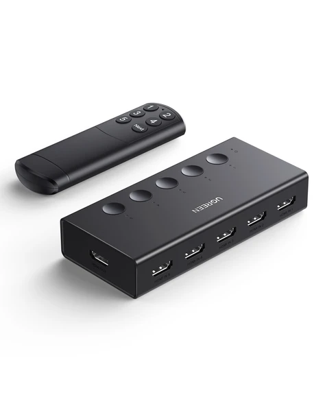 UGREEN 4K/60Hz HDMI 2.0 Switch 5-in-1, 5xHDMI In, 1xHDMI Out, 25857 ürün görseli