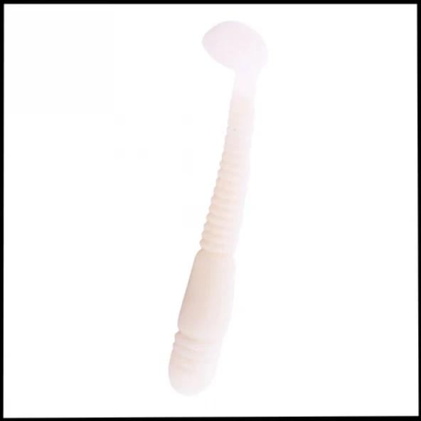 Uyguna-Yakala 1,1g 55mm -  Silikon Kurt Yem  UV -  Beyaz   - Karides Kokulu -YEM.759 ürün görseli