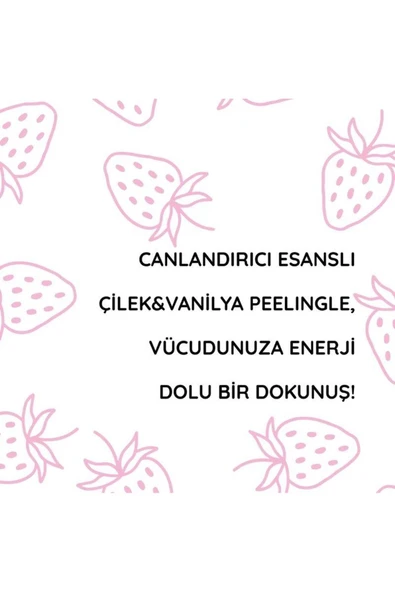 Derminix Çilek Vanilya Vücut Peelingi 300 ml - Resim 4