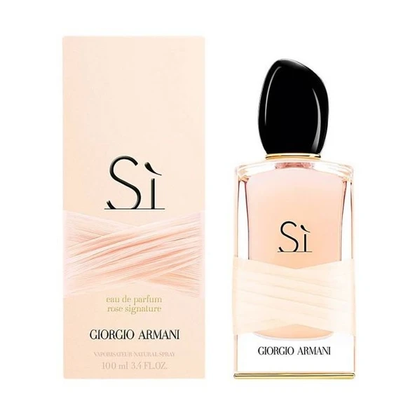 giorgio armani si rose signature 100ml imzalı eau de parfum sınırlı üretim - Resim 3