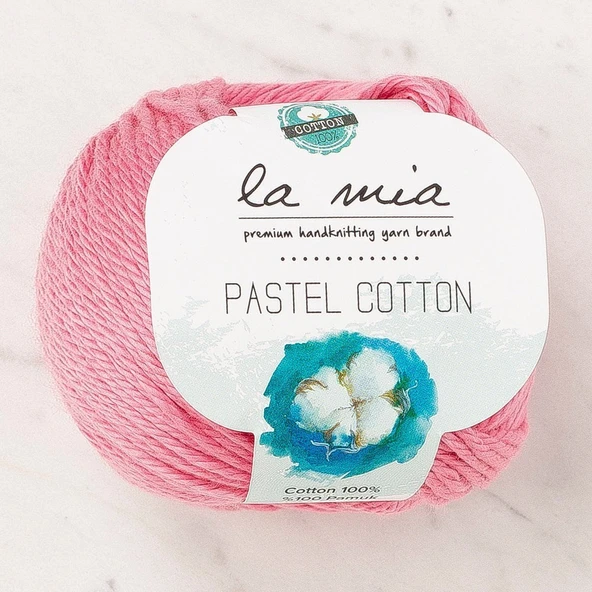 La Mia Pastel Cotton Pembe El Örgü İpi - L184 - 33947 ürün görseli 1