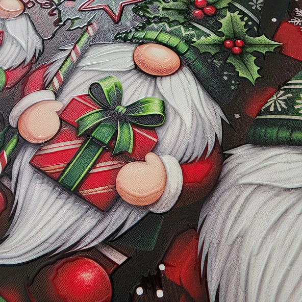 Yılbaşı Cüceleri Kapı ve Duvar Süsü Merry Christmas 1 - Resim 6