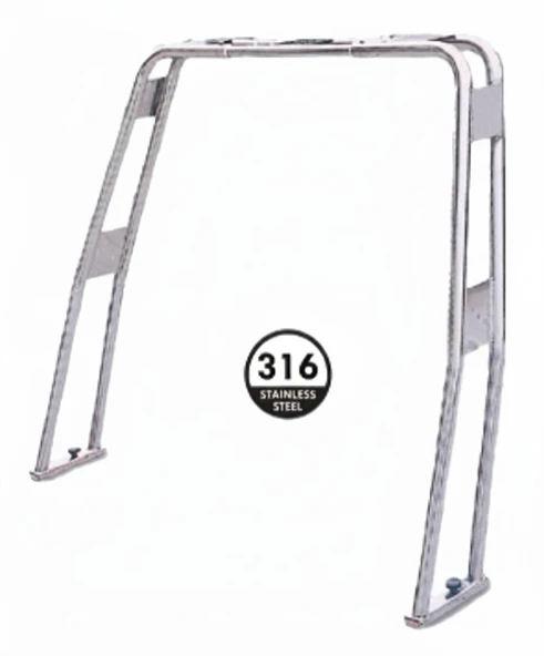 ROLL BAR KROM 316 KALİTE YÜK:130 CM AYARLABİLİR EN:170-205 CM TEKNE YAT ürün görseli 1