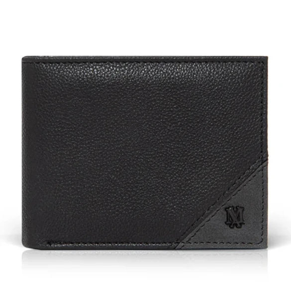 Mavi Mühür Logo Suni Deri Cüzdan Spor Cüzdanı ürün görseli 1