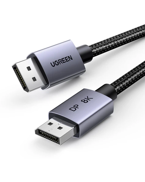 Ugreen 8K 60Hz Displayport to Displayport 1.4 Örgülü Kablo, 1m, 25903 - Resim 2