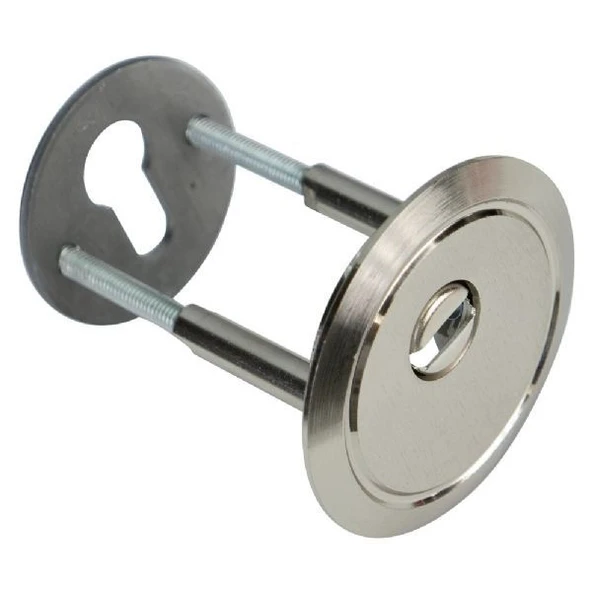 Ekstra Güvenli Ağzı Kapalı M10 Ayarlı Vidalı Saten Kaliteli Çelik Rozet Yeni Tip Kapılar İçin ürün görseli