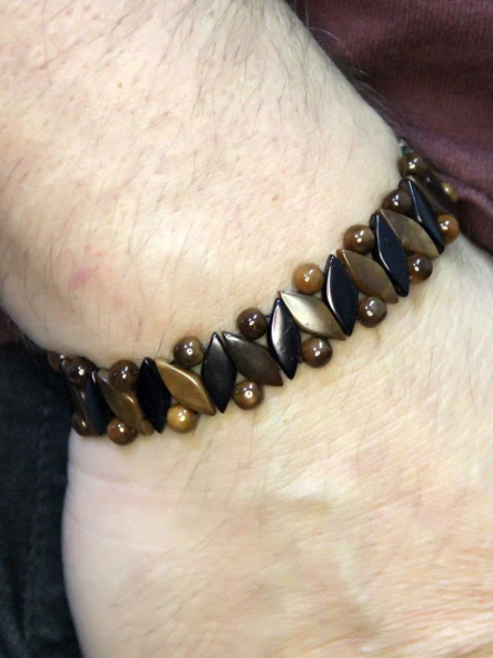 Doğal Kuka Ağacı Erkek Asansörlü Ayarlanabilir Bileklik eub113 ürün görseli