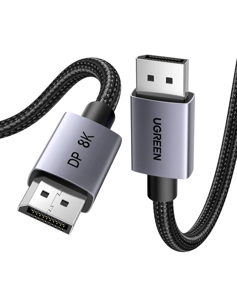 Ugreen 8K 60Hz Displayport to Displayport 1.4 Örgülü Kablo, 1m, 25903 ürün görseli