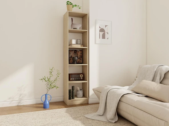 5 Bölmeli Kitaplık Kotonvizon - Resim 2