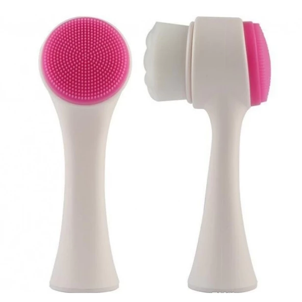 Jel Buz Paketi Yüz Maskesi Baş Ağrısı Yastık Kozmetik Maske + Çift Taraflı Cilt Fırçası - Resim 3