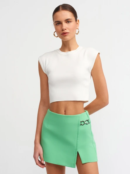 10525 DİLVİN BİSİKLET YAKA KISA KOLLU TRİKO TOP - Resim 5