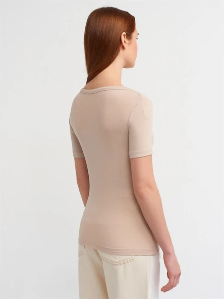 30903 DİLVİN KISA KOLLU T-SHIRT - Resim 7