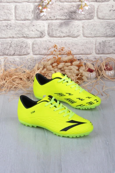 Lig Titan Sarı Orjinal Ürün Çim Saha Halı Saha Erkek Futbol Ayakkabı - Resim 5