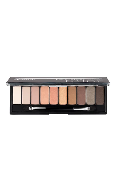 Flormar 10'lu Far Paleti (AÇIK NUDE VE TOPRAK TONLARI) - Eyeshadow Palette - 001 Nude - Resim 2