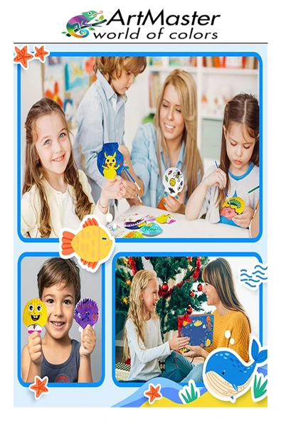 Deniz Kabuğu Boyama Seti 1 Paket Deniz Kabuk Midye Boyama Sanatsal Hobi Boyama Akrilik Boya Fırça - Resim 4