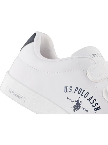 Us Polo Assn Sınger Beyaz Cırtlı Sneaker - Resim 4