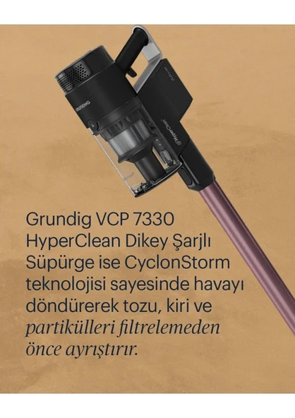 Grundig VCP 7330 Şarjlı Dikey Süpürge ürün görseli